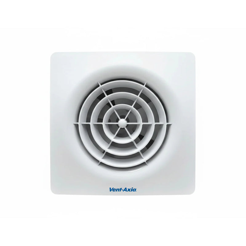 Vent-Axia Silent Fan 100mm, Fixed Speed, Intermittent, Timer Model, Fixed Grille (416473)