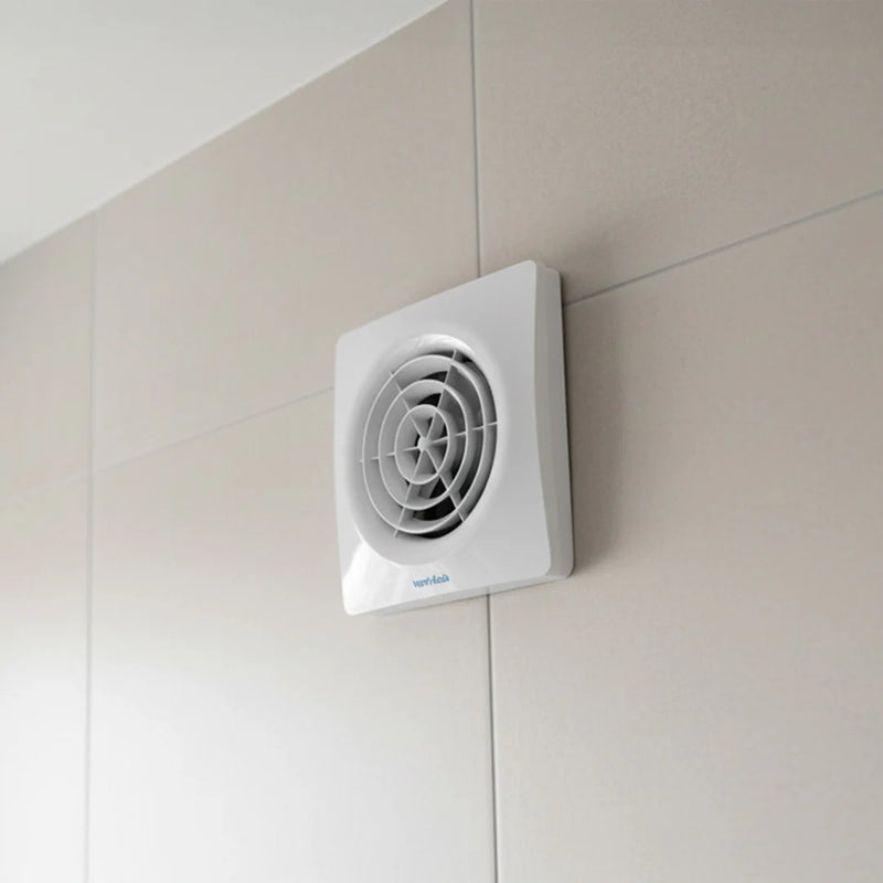 Vent-Axia Silent Fan 100mm, Fixed Speed, Intermittent, Timer Model, Fixed Grille (416473)