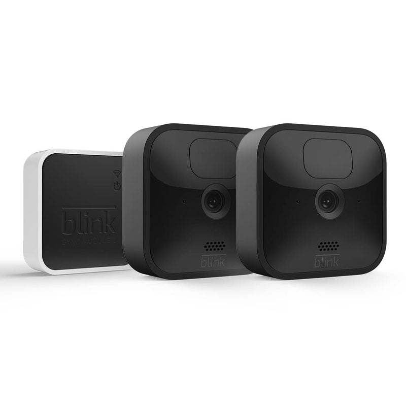 Blink Outdoor Wireless Camera Black (2 Set) and Sync Module