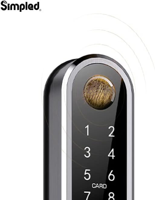 Simpled DFF-SP Double-Sided Smart Lock (Silver)