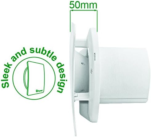 Xpelair C4SR suction fan, quiet, time delay, energy class A, 100mm