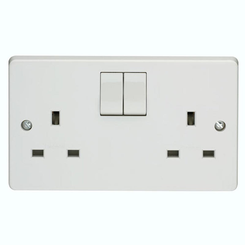 Crabtree Capital 4306 13A 2 Gang Switched Socket - SND Electrical Ltd