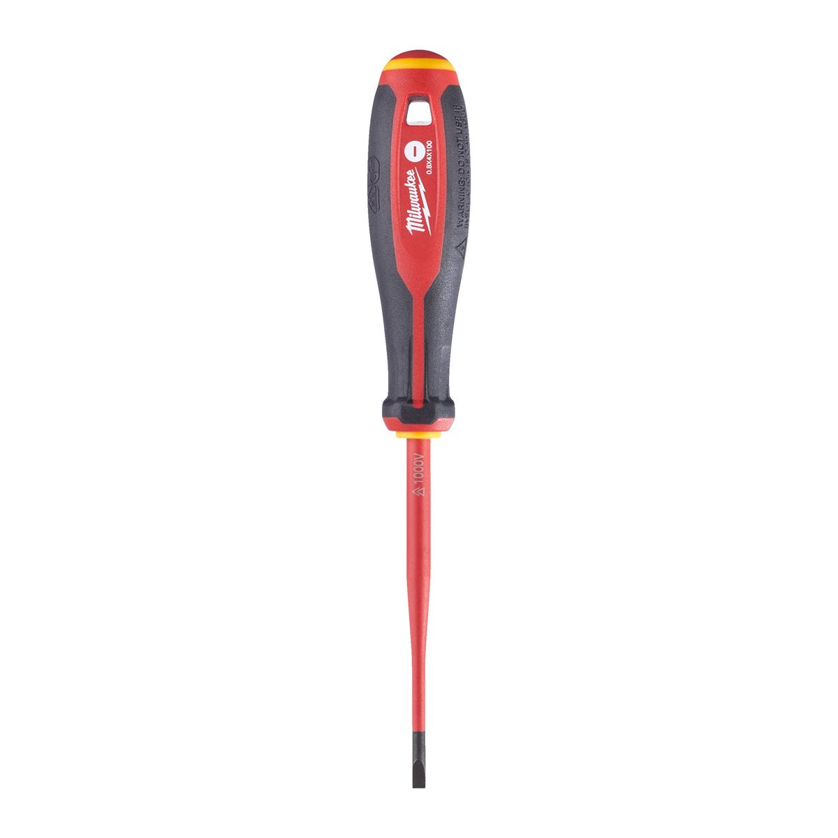 Milwaukee Tri-Lobe VDE Slotted Screwdriver 0.8 x 4 x 100mm