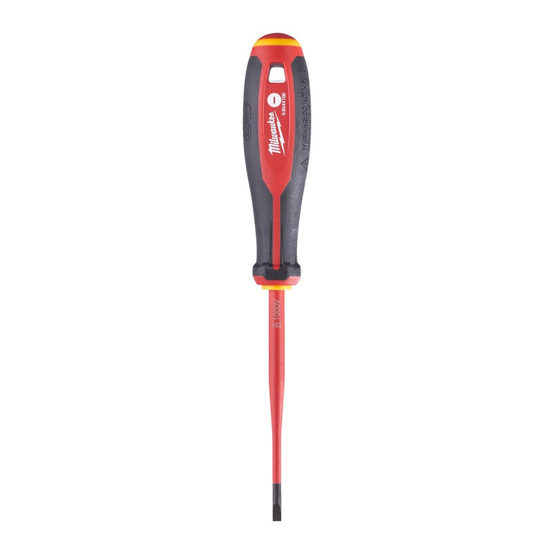 Milwaukee Tri-Lobe VDE Slotted Screwdriver 0.8 x 4 x 100mm