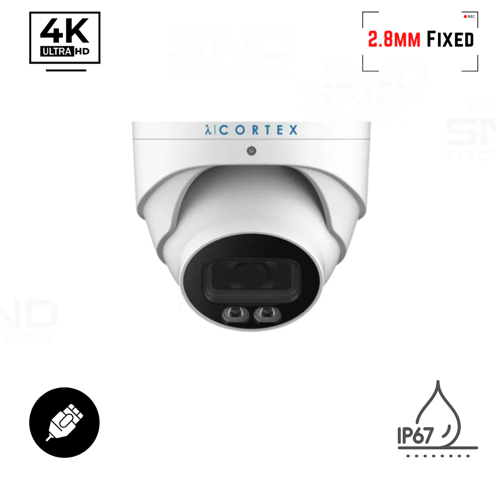 Cortex 4K Dual Illumination Turret Camera (White)