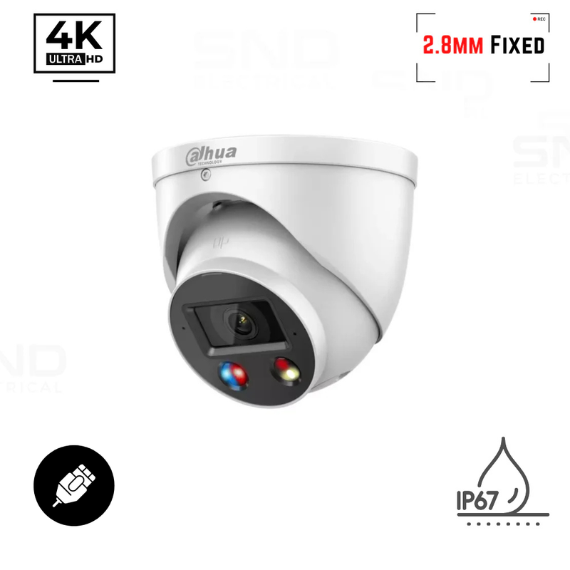 Dahua 8MP Full-Color TiOC Eyeball PoE with Mic DH-IPC-HDW3849H-AS-PV