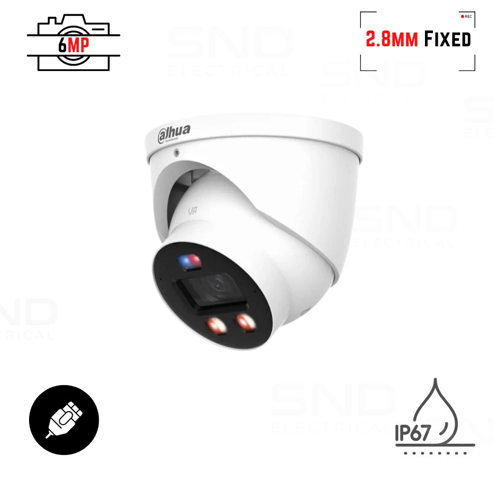 Dahua DH-IPC-HDW3649H-AS-PV-PRO 6MP Dual Light Eyeball Network Camera IP67