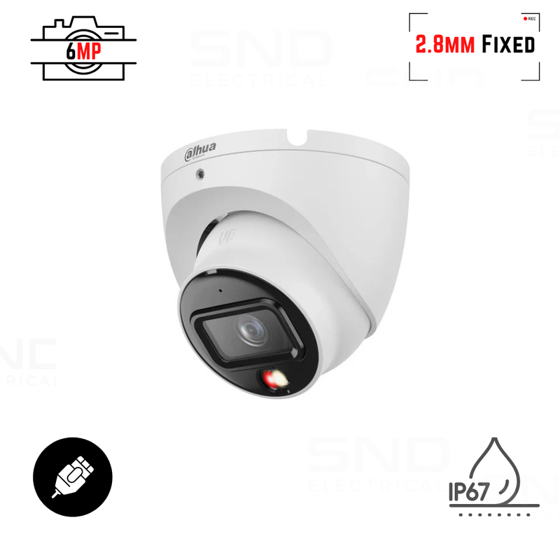 Dahua DH-IPC-HDW1639T-A-IL 6MP Dual Light Eyeball Network Camera IP67
