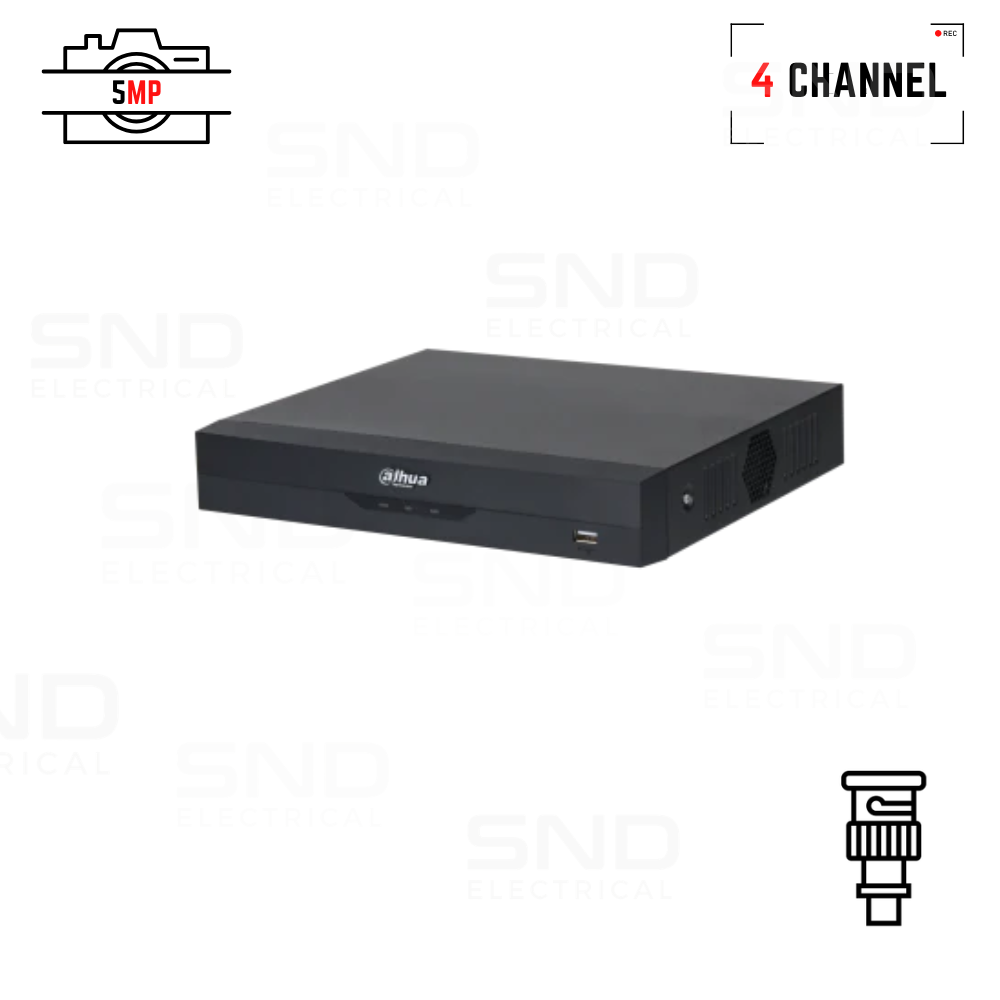 Dahua 4 Channels 5MP 1U 1HDD WizSense DVR (DH-XVR5104HS-I3)