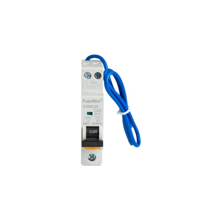FuseBox Mini RCBO – Type A, C Curve (6A–40A) | RTAMC Series