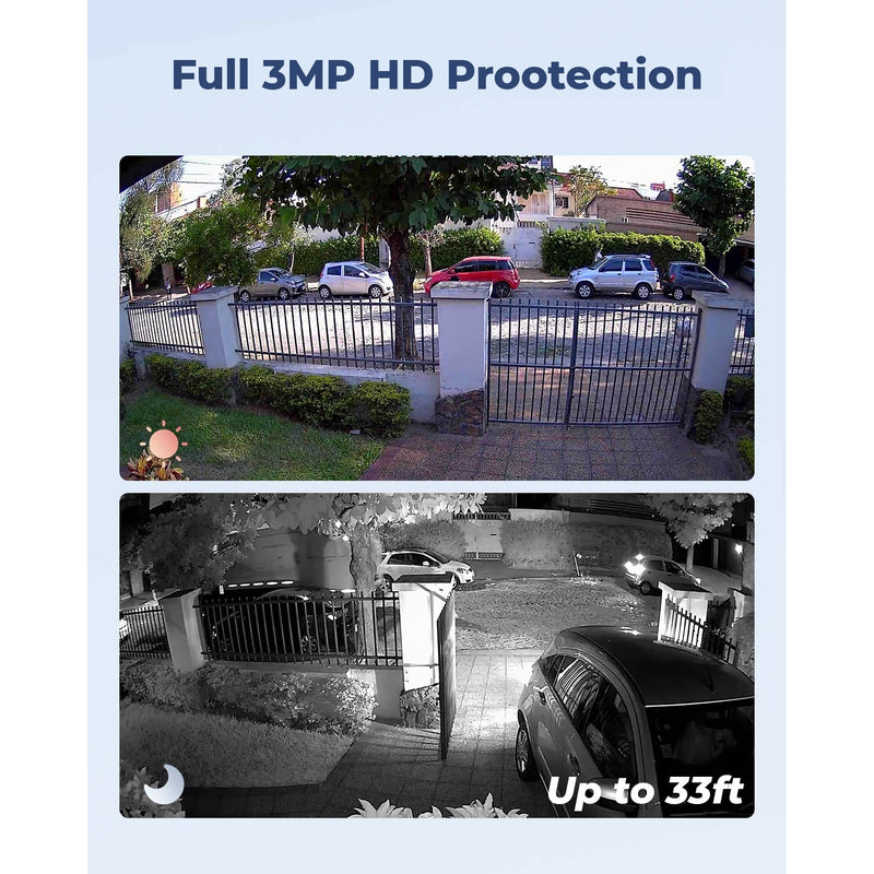 Reolink Argus 3MP 2E Battery Cam Kit with 6W Solar Panel & 64GB MicroSD Card