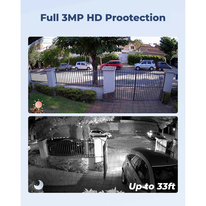 Reolink Argus 3MP 2E Battery Cam Kit with 6W Solar Panel & 64GB MicroSD Card