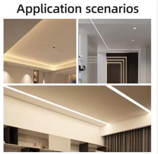 P1513A plaster-in LED aluminium profile application examples