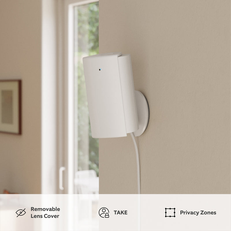 Ring Indoor Camera 4K – Plug-In Security Camera with Auto HDR, Enhanced Zoom & Privacy Cover (White)