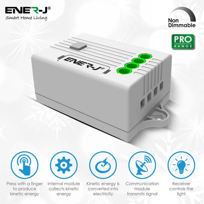 Ener-J 100w Wireless RF Kinetic Switch + WiFi Reciever (PRO RANGE)