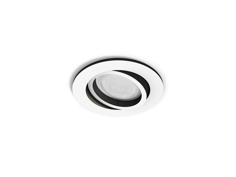 Philips Milliskin White Ambiance Round Spotlight - Silver 1x5W