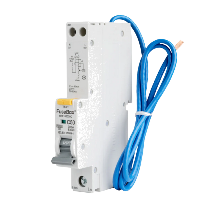 Fusebox RCBO's Type A, Curve C | RTA Series (06A-50A)