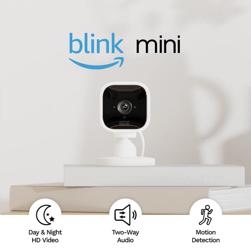 Blink Mini - 2Pack | Indoor plug-in pet security camera, 1080p HD - Black *