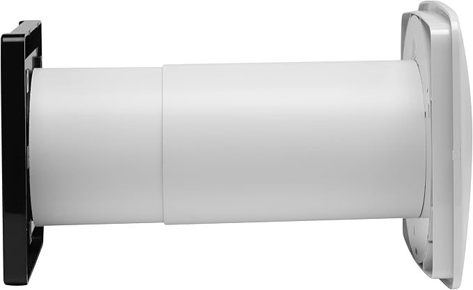 Xpelair Simply Silent DX100TS White Square Dual Speed Axial Extractor Fan With Adjustable Timer