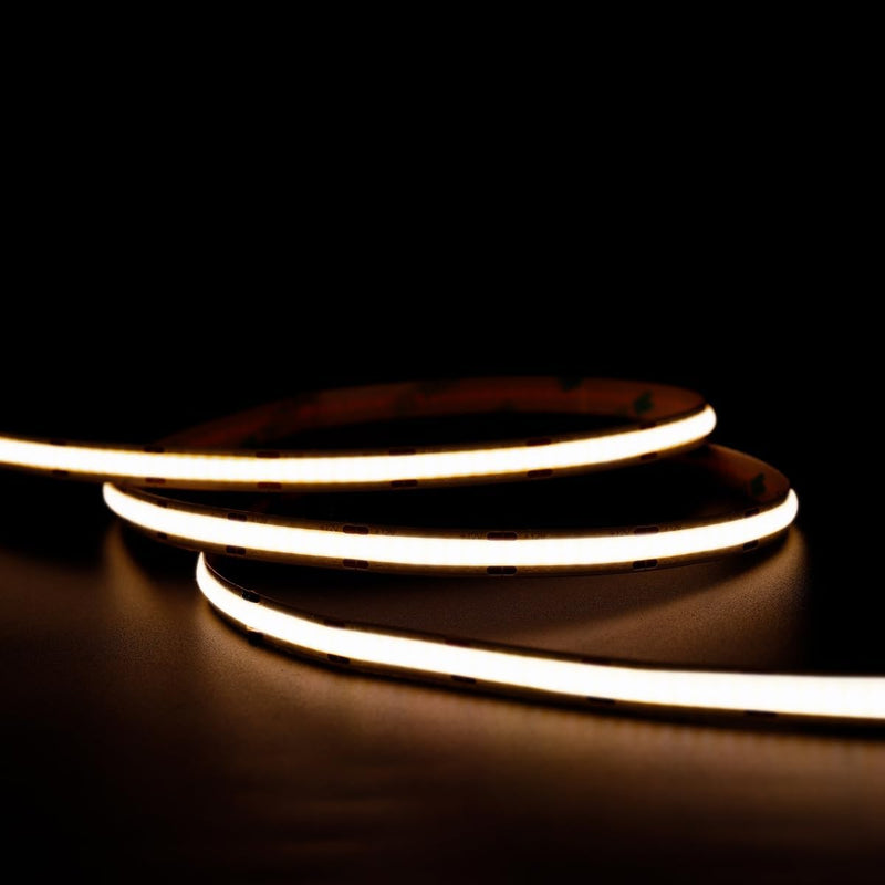 ENERJ 24V COB LED Strip Light 5m, 4000K Neutral White, 480 LEDs/m, 1200Lm/m, Dotless Flexible LED Tape, Cuttable 10mm IP20 LED Strip
