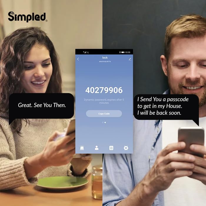 Simpled SF-SPS Slim Series Smart Lock (Bright)