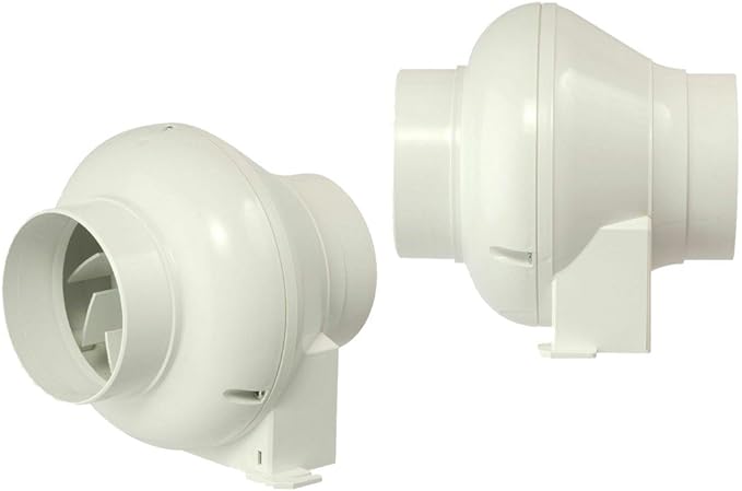 Manrose CFD200TN In Line Extractor Fan with Timer (for 4"/100mm duct)