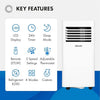 Devola DVAC09CW Portable Air Conditioner with WiFi – 9,000 BTU, 4-in-1 Cooling, Dehumidifier & Fan, White