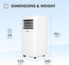 Devola DVAC09CW Portable Air Conditioner with WiFi – 9,000 BTU, 4-in-1 Cooling, Dehumidifier & Fan, White