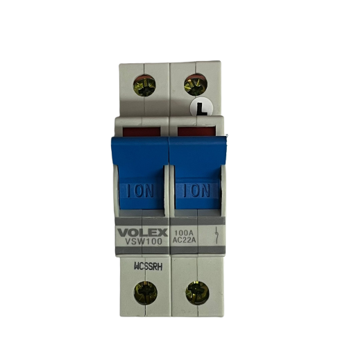 Volex VSW100 100A AC22A Double Pole Main Switch