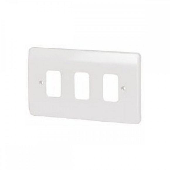 Crabtree 1 Gang Flush Moulded Grid Cover Plate