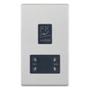 Hilton Shaver Sockets - Brush Chrome with Black Insert