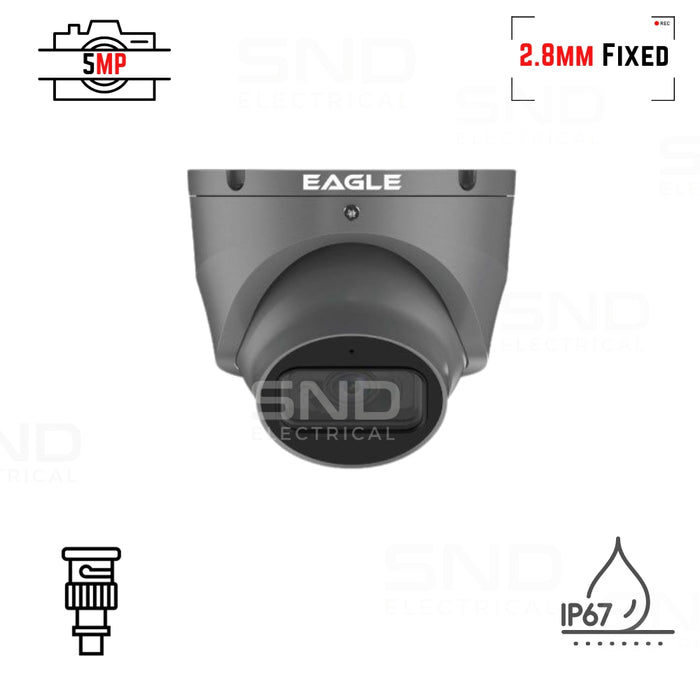 Eagle 5MP Fixed Lens Starlight Turret Camera - Grey