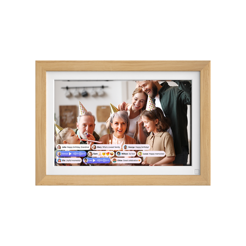 myFirst Frame Live 10.1 Inch Digital Picture Frame with Connected App - White