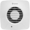 Xpelair Simply Silent DX100TS White Square Dual Speed Axial Extractor Fan With Adjustable Timer