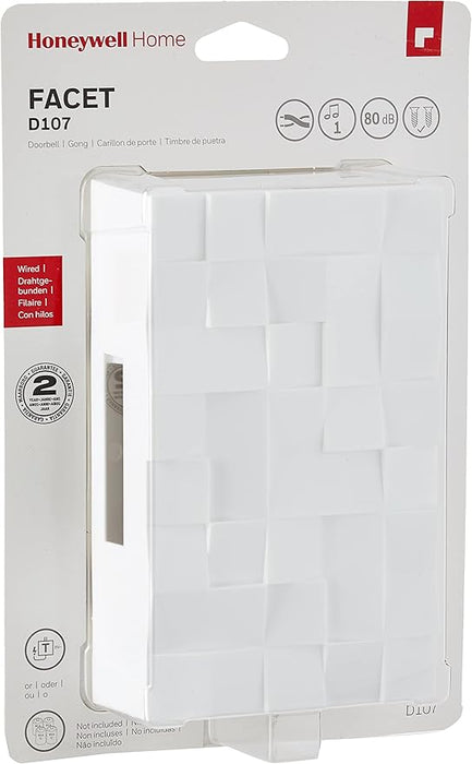 Honeywell D107 Facet Classic Wired Doorbell, Applicable