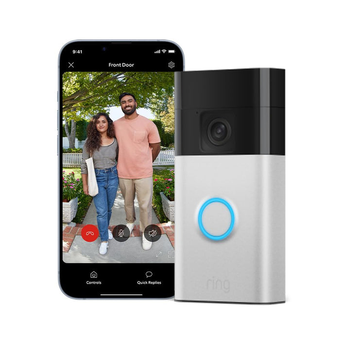 Ring New Battery Video Doorbell (Gen-3) Satin Nickel — SND