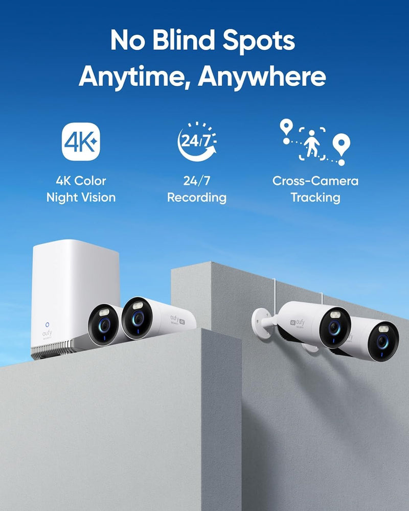EufyCam 4K Ultra HD E330 Add-On Camera - 24/7 Smart Protection (Professional)