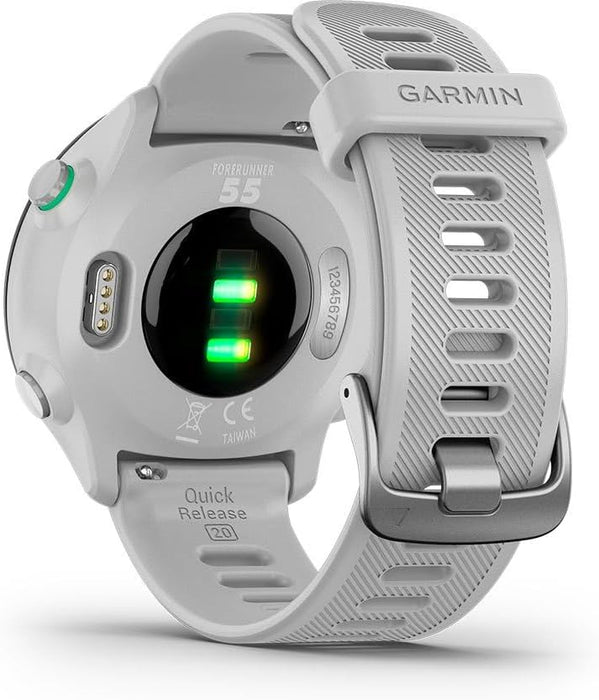 Garmin - Forerunner 55 GPS - Whitestone - GAR-010-02562-11