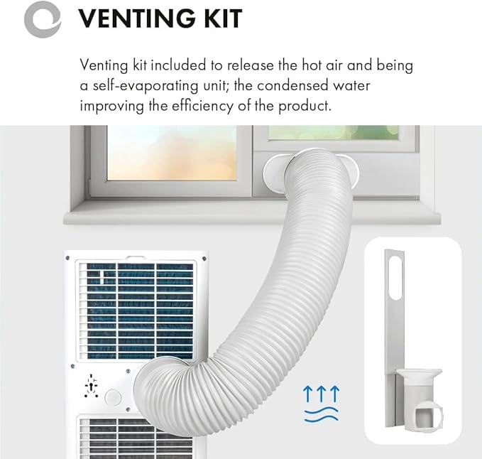 Devola DVAC09CW Portable Air Conditioner with WiFi – 9,000 BTU, 4-in-1 Cooling, Dehumidifier & Fan, White