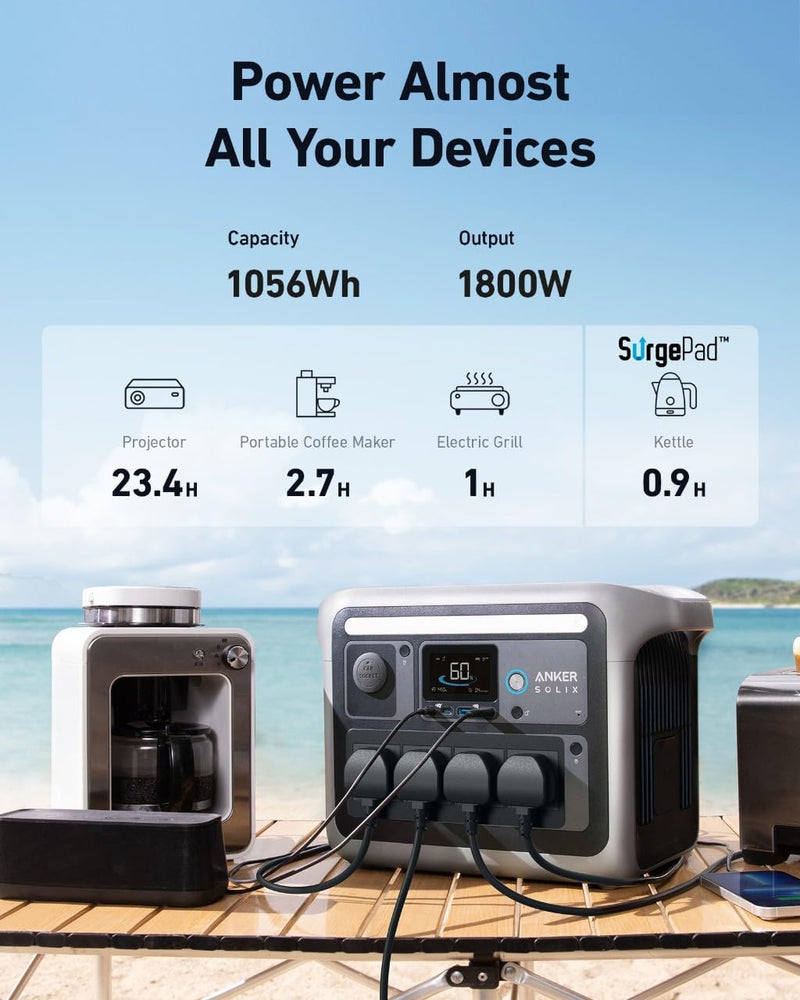 Anker SOLIX C1000 Portable Power Station 1056Wh / 1800W