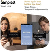 Simpled SF-SP Slim Series Smart Lock (Matt Black)