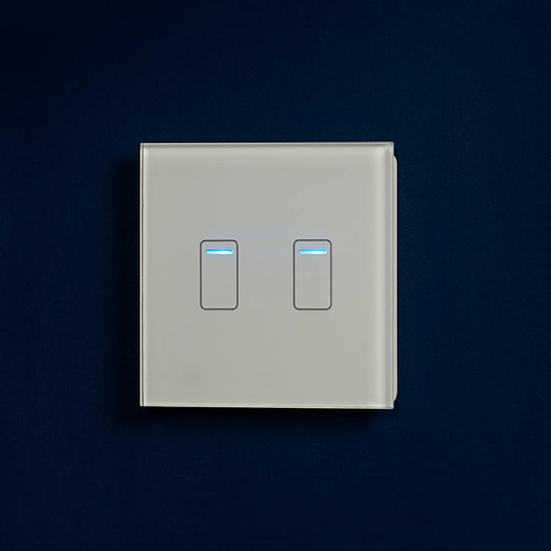 Retrotouch Crystal Touch Switch 240v 2G 1W White