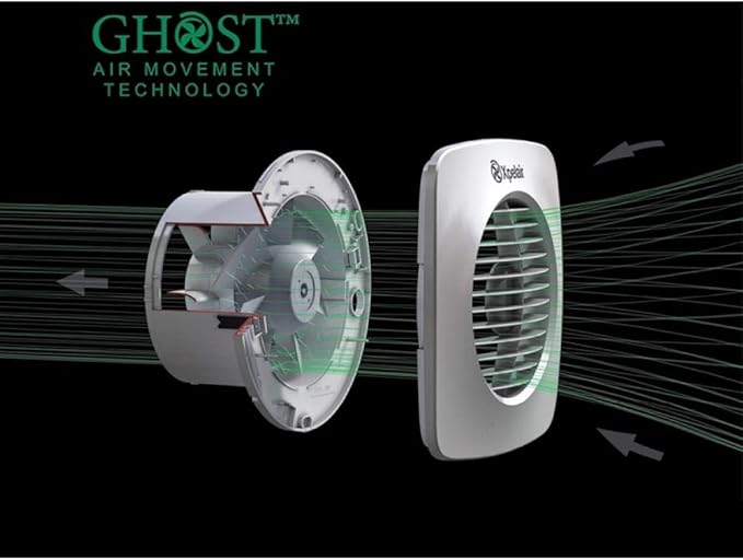 Xpelair Simply Silent LV100TS Low Voltage 4" 100mm Extractor Fan - Timer