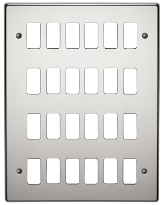 Crabtree 18 Gang Flush Grid Cover Plate