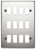 Crabtree 18 Gang Flush Grid Cover Plate