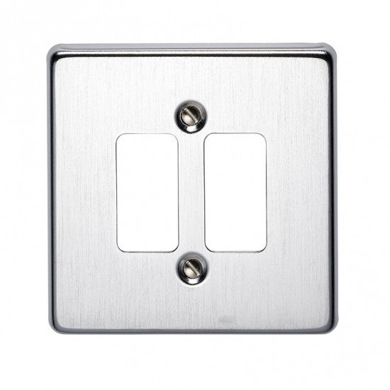 Crabtree 18 Gang Flush Grid Cover Plate