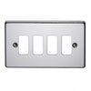 Crabtree 18 Gang Flush Grid Cover Plate
