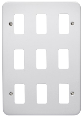 Crabtree 24 Gang Surface Metalclad Grid Cover Plate