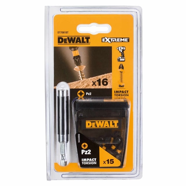 DeWALT DT70618T 16 Piece PZ2 Screwdriver Set