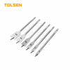 Tolsen 6pcs Flat Wood Bits Set 10,12,16,18,20,25mm